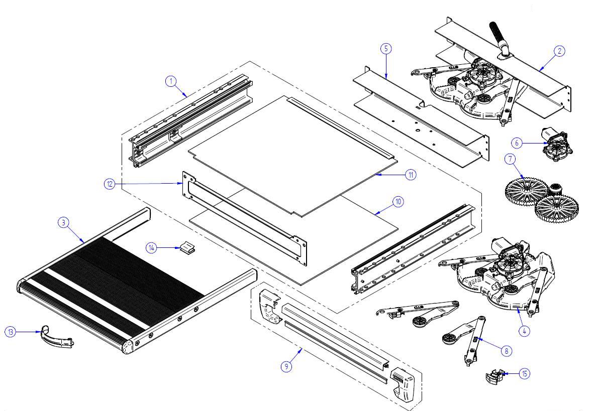 PIèces détachées pour marchepieds de van, fourgon et camping-car Slide-out THULE
